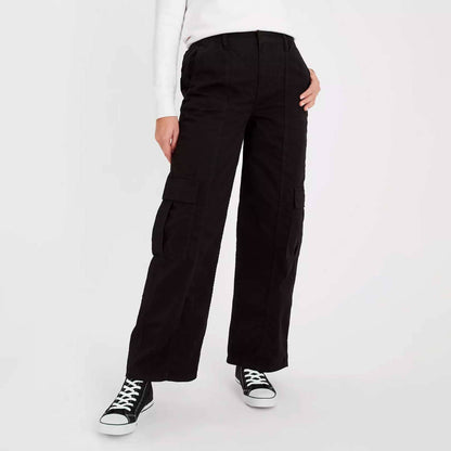 Tu Women's Cargo Pockets Trousers Women's Cargo Pants HAS Apparel Black 30 30