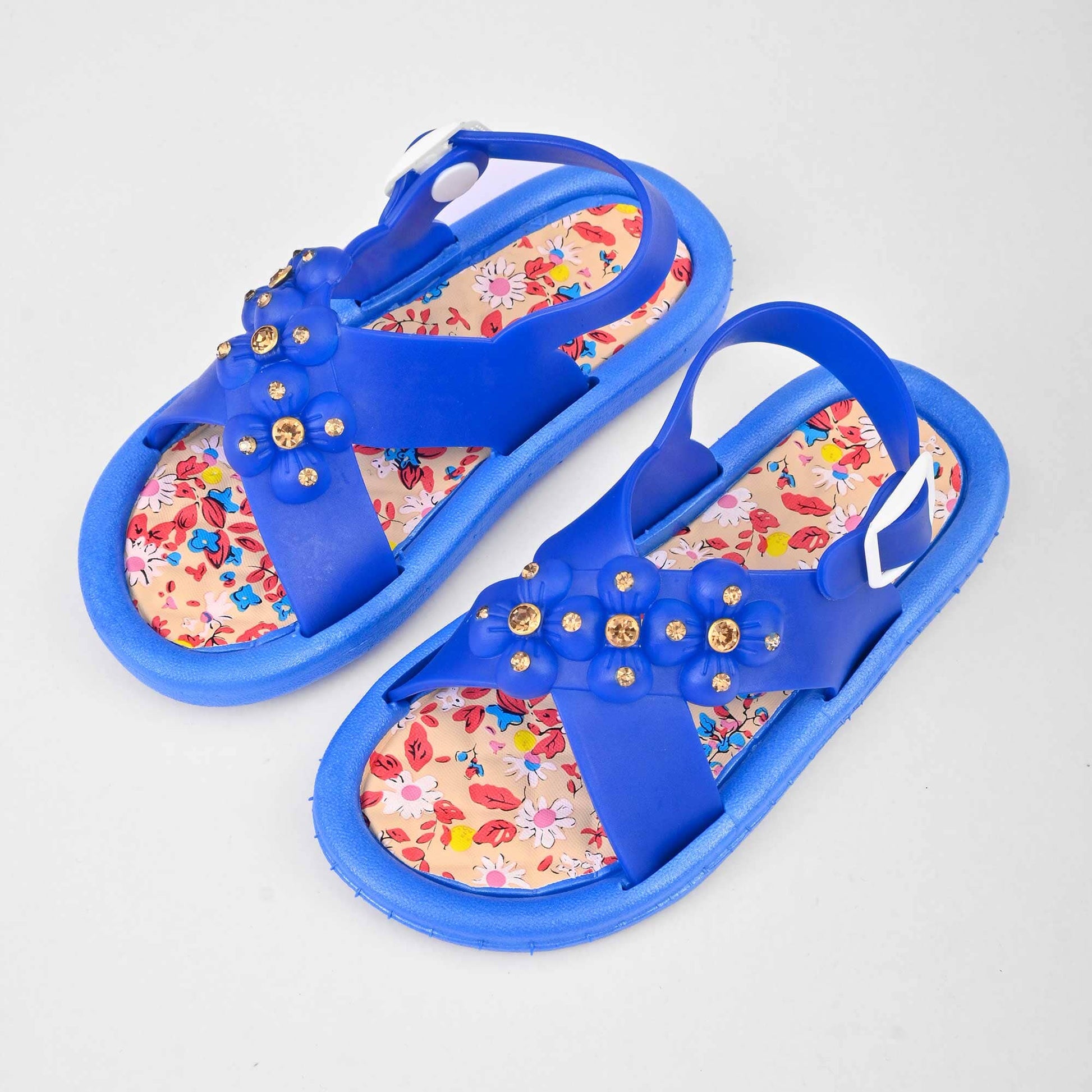 Seven Eleven Girl's Cross Over Style Comfort Sandals Girl's Shoes RAM Blue EUR 20 