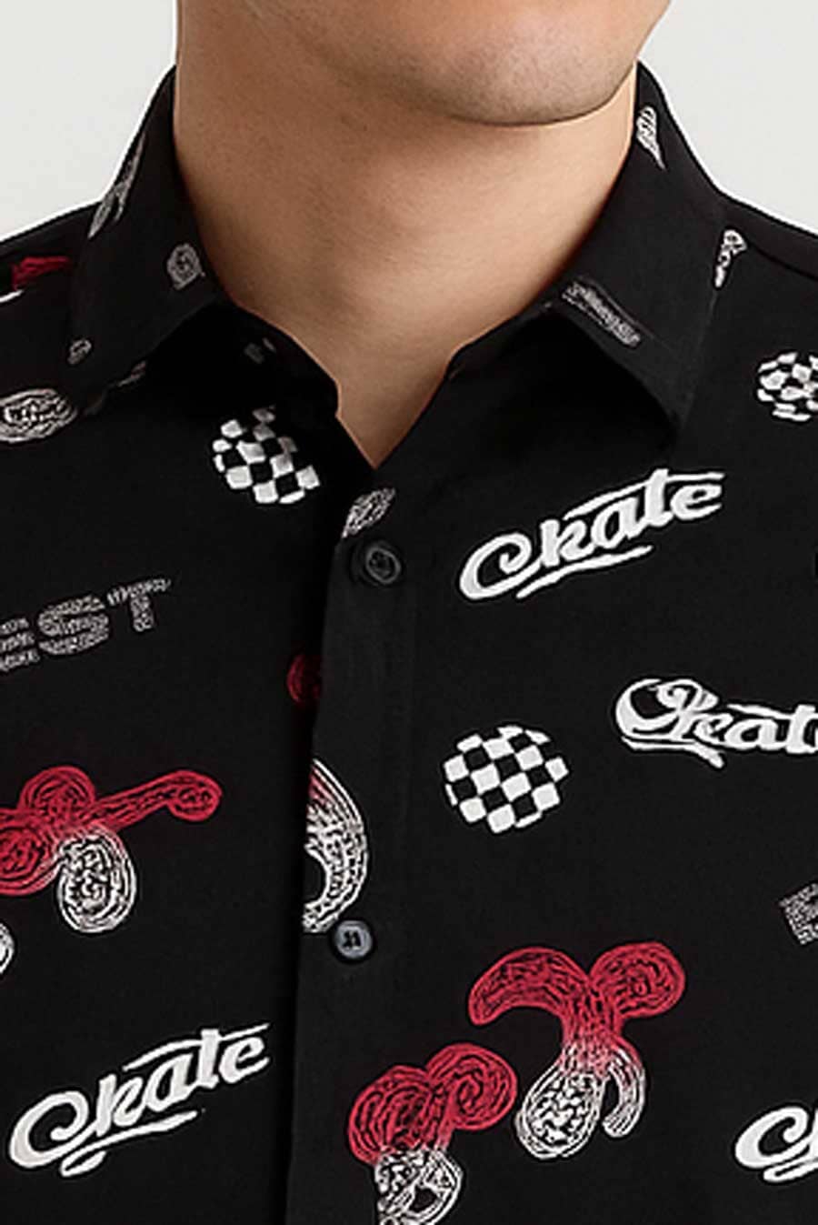 Scanners Men's Graphic Casual Shirt