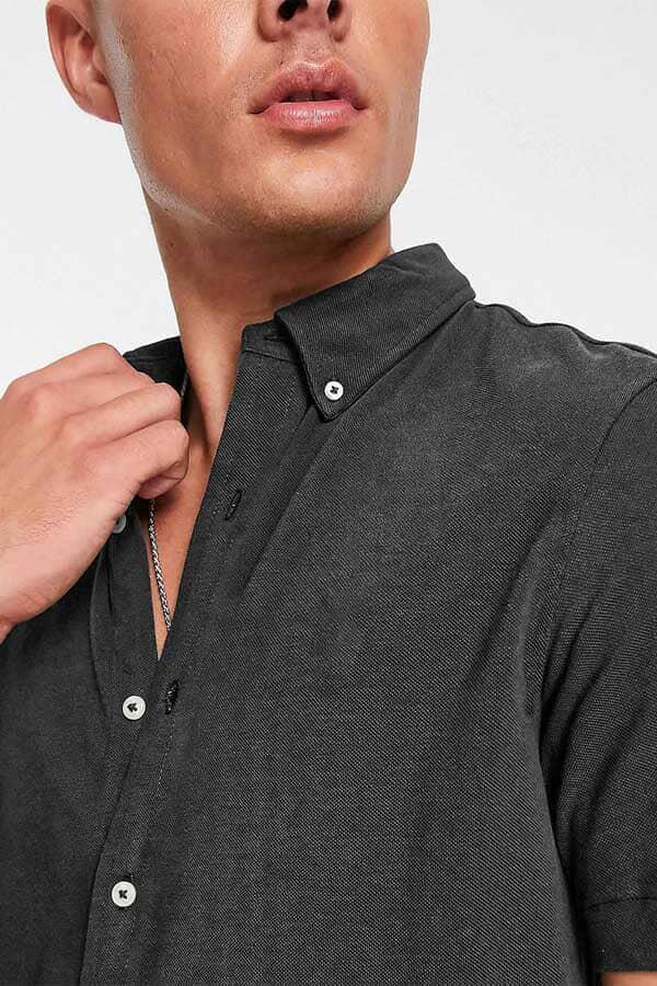 Polo Republica Men's Essentials Short Sleeve Pique Casual Shirt