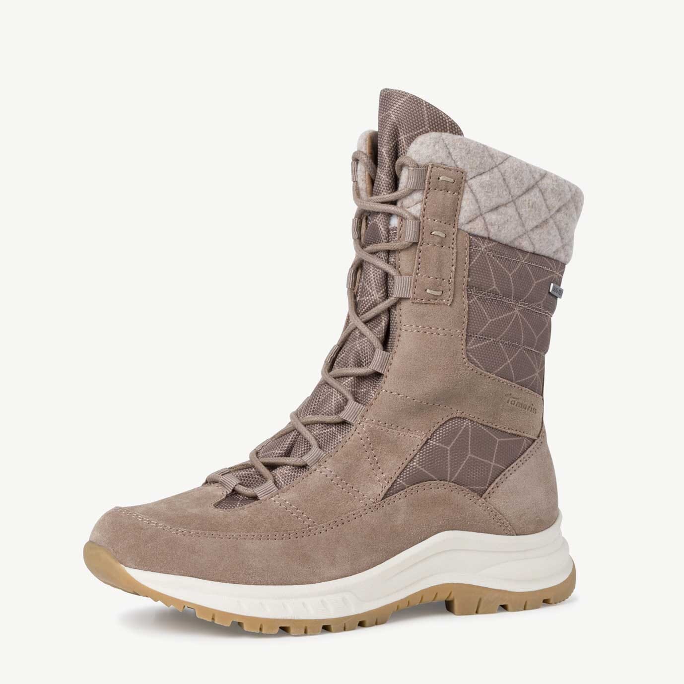 Tamaris Unisex Duotex Warm Lined Snow Boots Unisex Shoes Shafi Pvt. Limited Taupe EUR 36 
