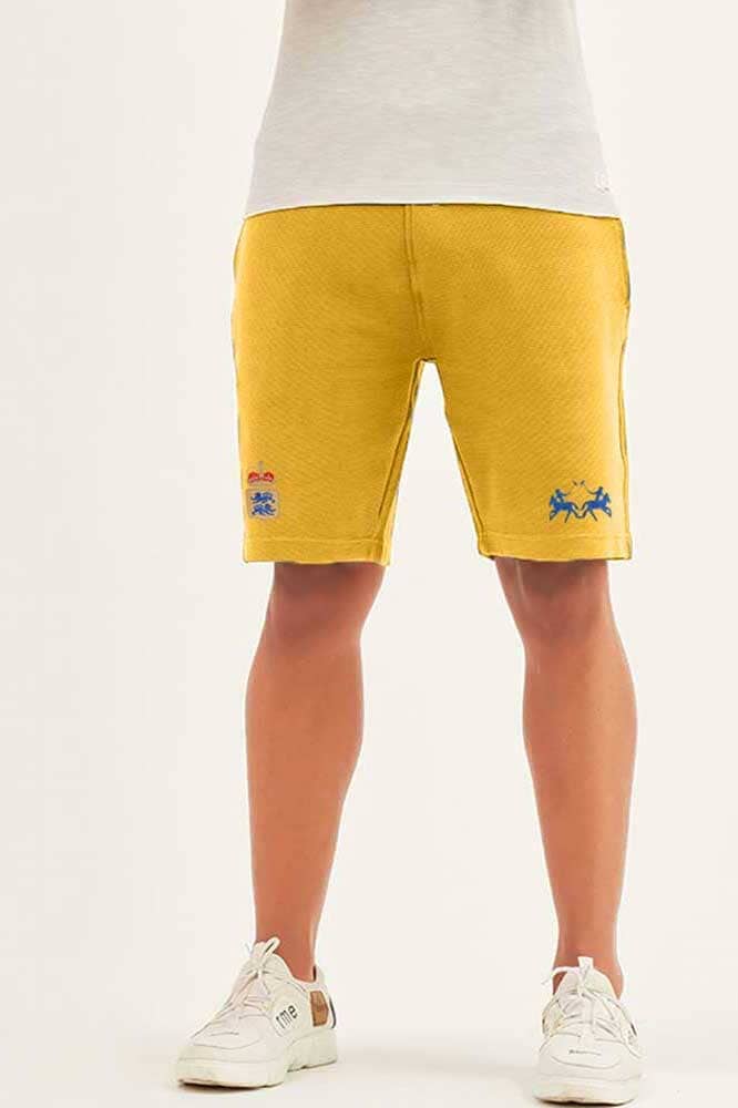 Polo Republica Men's 2 Horse & Crest Embroidered Pique Shorts