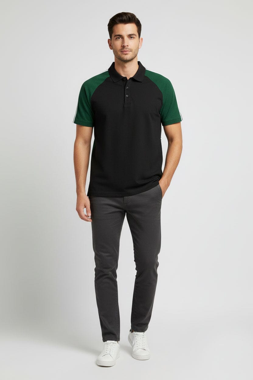 Black & Bottle Green