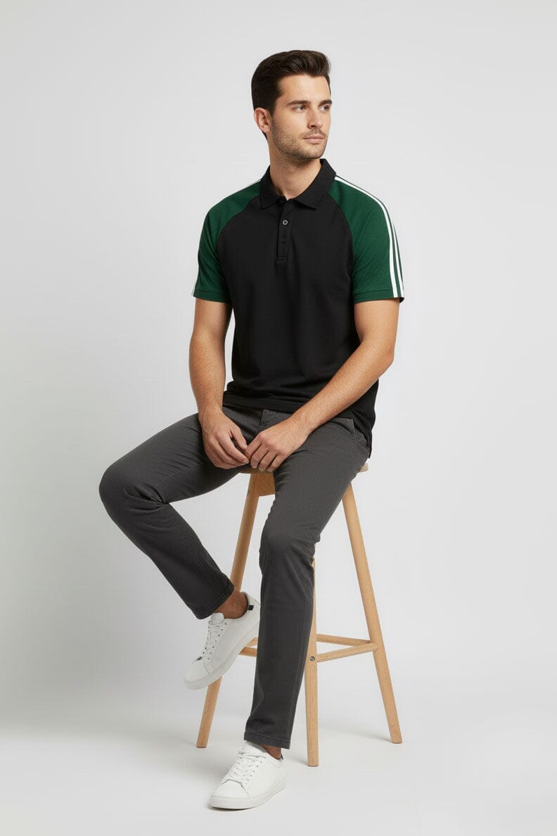 Black & Bottle Green