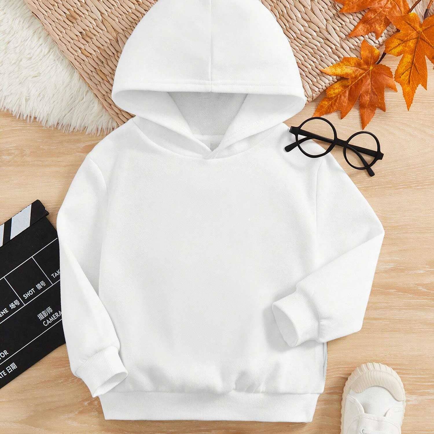 Rabbit Skins Kid's Solid Design Pullover Hoodie Boy's Pullover Hoodie SNR White 2 Years 