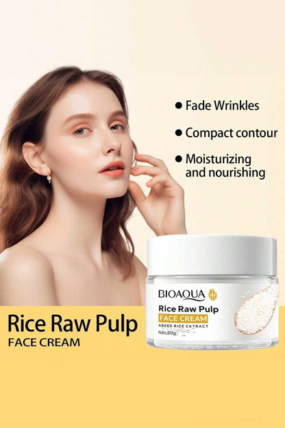 Bioaqua Rice Raw Pulp Face Cream - 50g