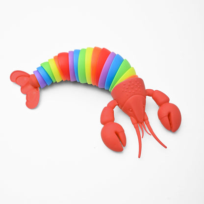 Kids Lobster Stress Relief Slug Fidget Toy Toy SRL Red 
