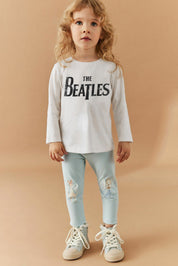 ZR Girl's The Beatles Printed Long Sleeve Tee Shirt Girl's Tee Shirt Yasir Bin Asad 