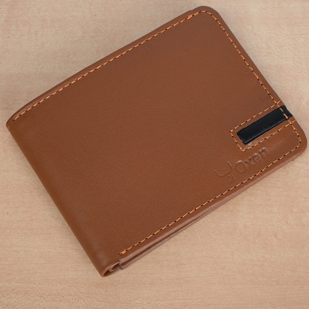 Oxenhide DF-1 Men's Genuine Leather Wallet Wallet Oxenhide Sale Basis Mustard 
