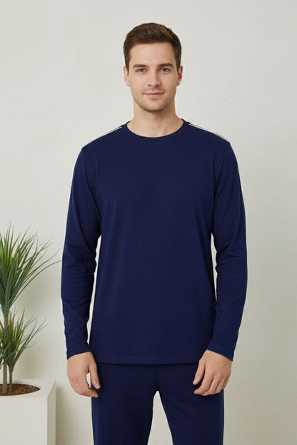 Men's Shoulder Piping Minor Fault Tee Shirt