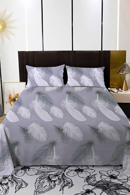 Polo Republica Biarritz Premium Collection 3 Piece Double Bed Sheet Bed Sheet Fiza 