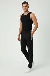 Men's Slim Fit Activewear Panel Trousers