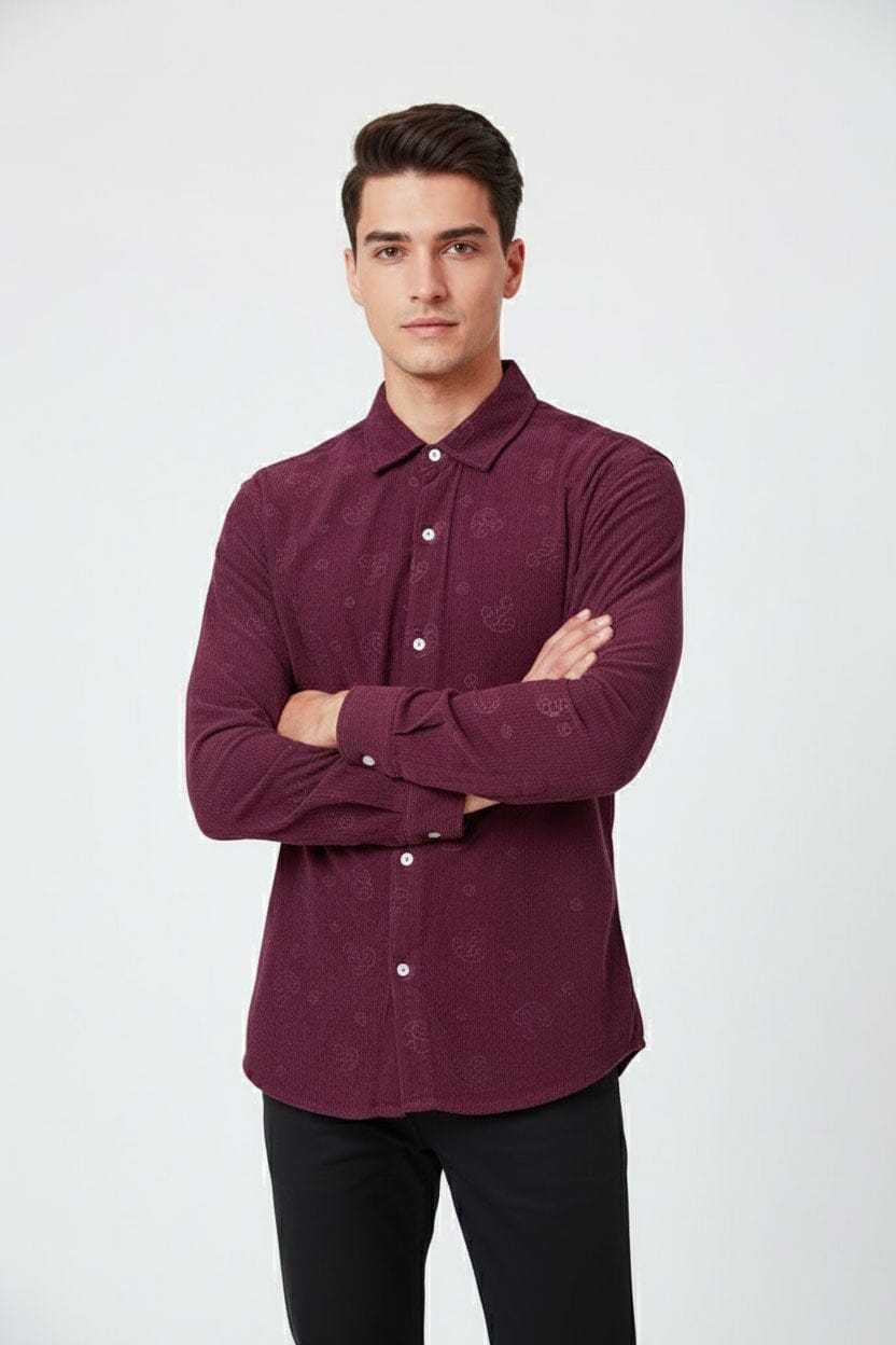 2 Much Men's Anchor Casual Shirt