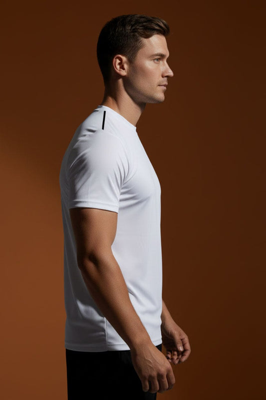 Men's Shoulder Piping Activewear Minor Fault Tee Shirt