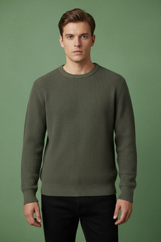 VT Men's Knitted Cotton Yarn Sweater
