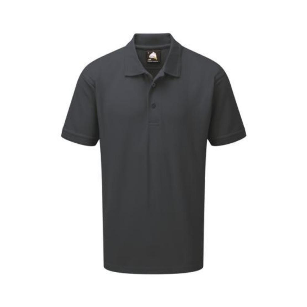 Men's Bacton Short Sleeve Polo Shirt Men's Polo Shirt Image Charcoal S 
