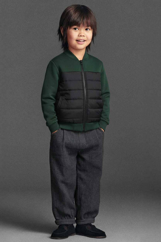 Bottle Green & Black