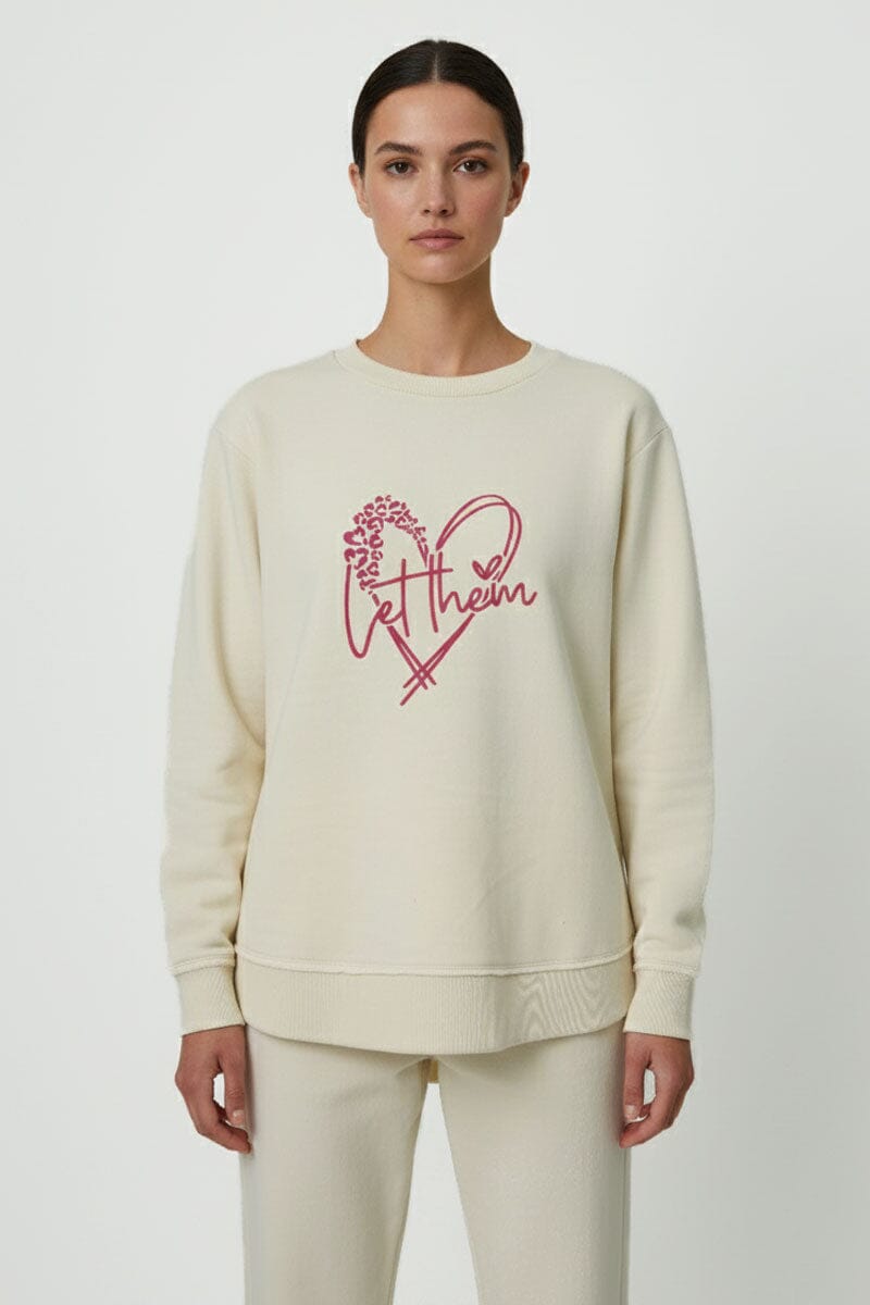 L.A.T Women's Let Them High Low Hem Minor Fault Sweatshirt