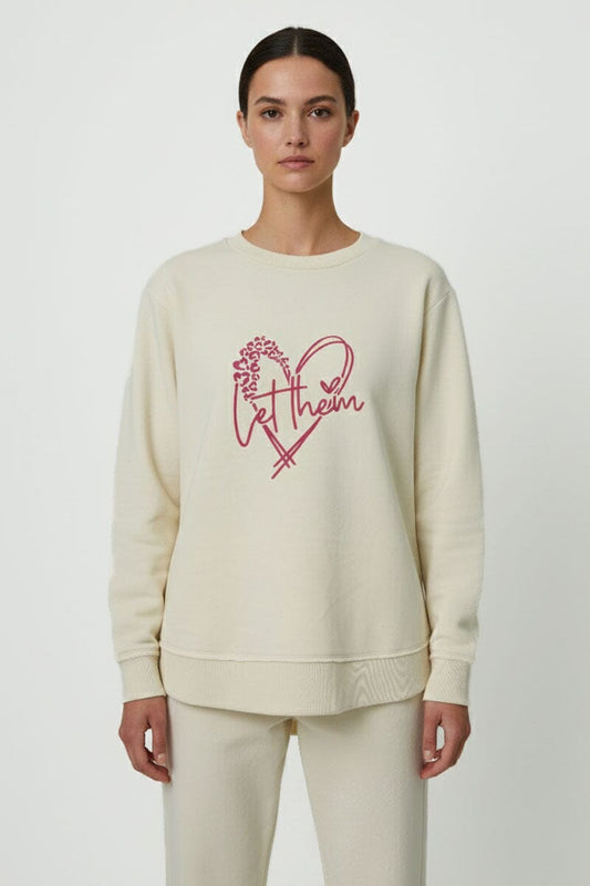 L.A.T Women's Let Them High Low Hem Minor Fault Sweatshirt