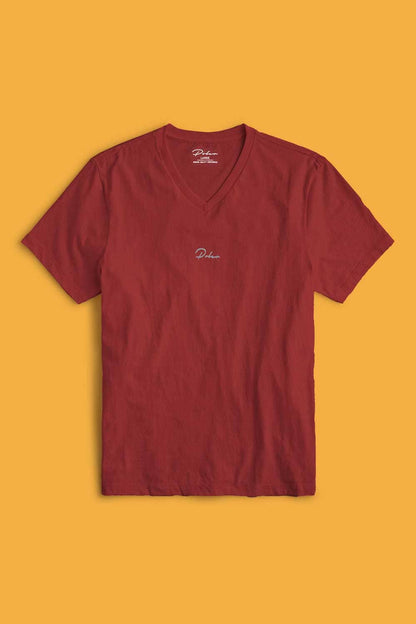 Poler Men's Logo Printed Activewear V- Neck Tee Shirt