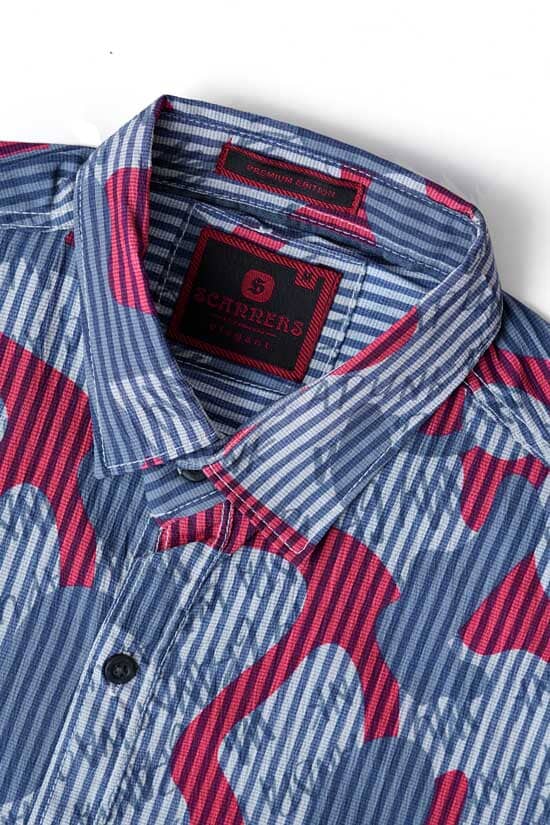 Scanners Elegant Men's Striped Casual Shirt