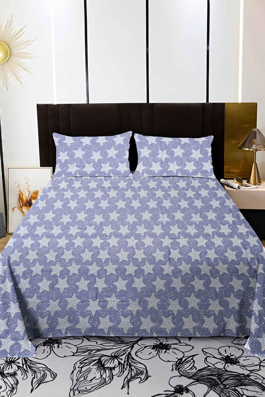 Polo Republica Bristol Premium Collection 3 Piece Double Bed Sheet Bed Sheet Fiza 