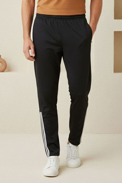 Men's Ankle Dual-Striped Activewear Trousers