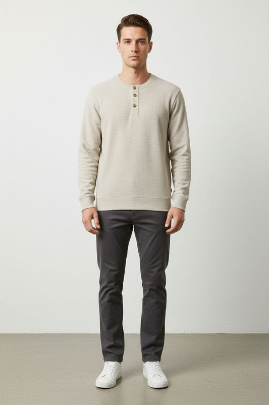 Eternity Premium Men's Premium Henley Sweatshirt
