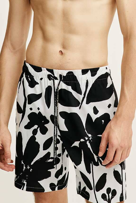 Men's Printed Activewear Swim Shorts