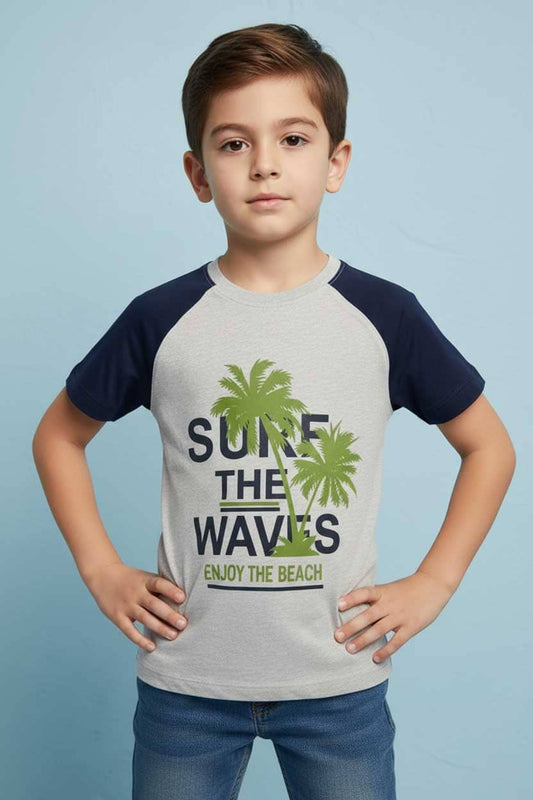 Style Republic Boy's Surf The Waves Tee Shirt