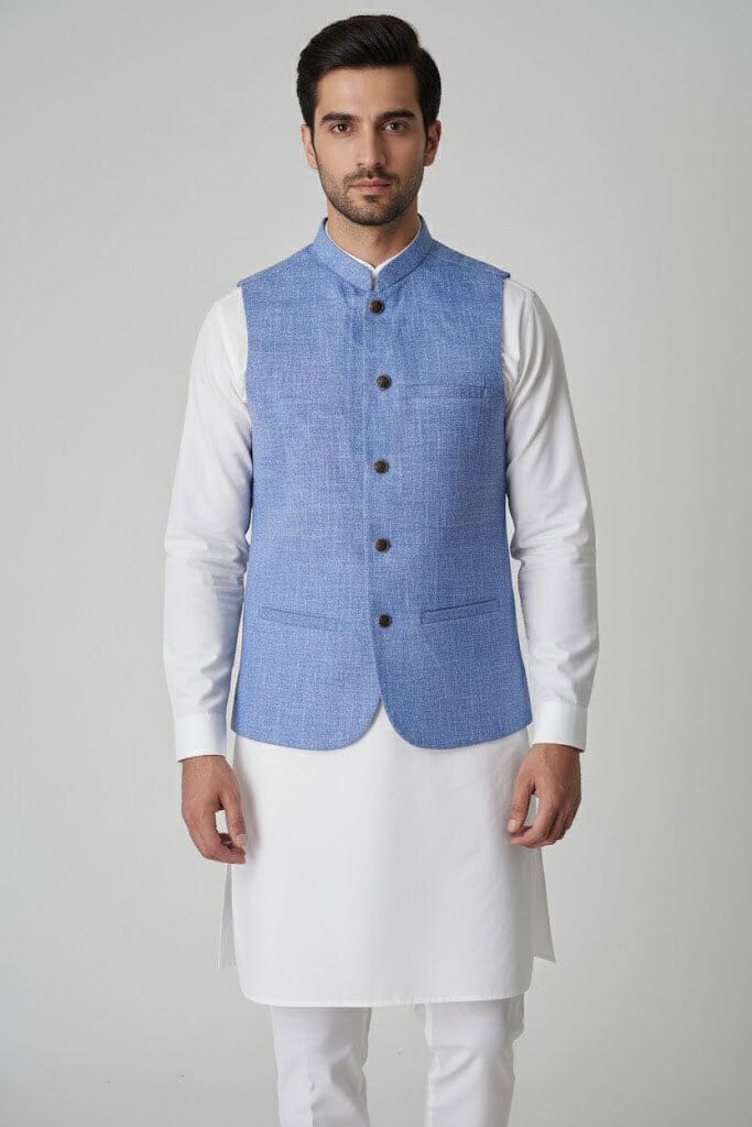 Ali Baba Men's Textured Premium Waistcoat
