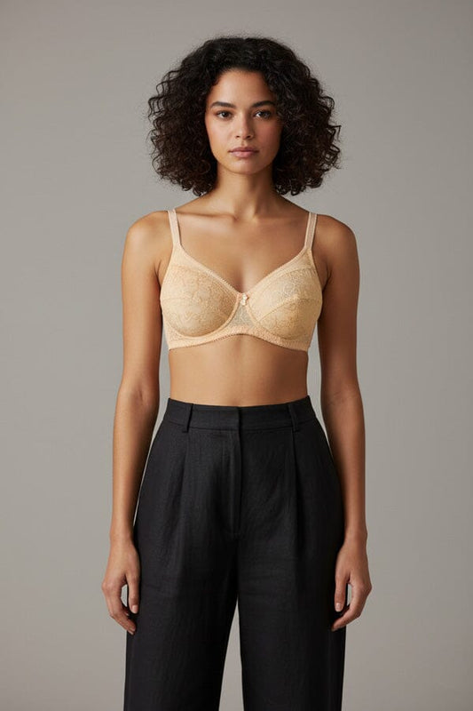 Robi Women's Embroidered Cotton Bra