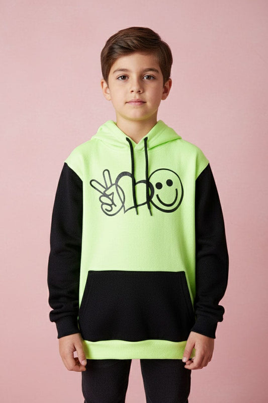 Boy's Printed Pullover Hoodie
