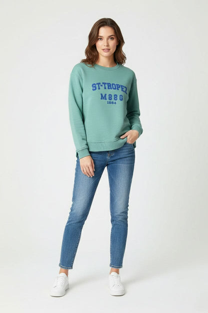 L.A.T Women's Tropez High-Low Hem Minor Fault Sweat Shirt