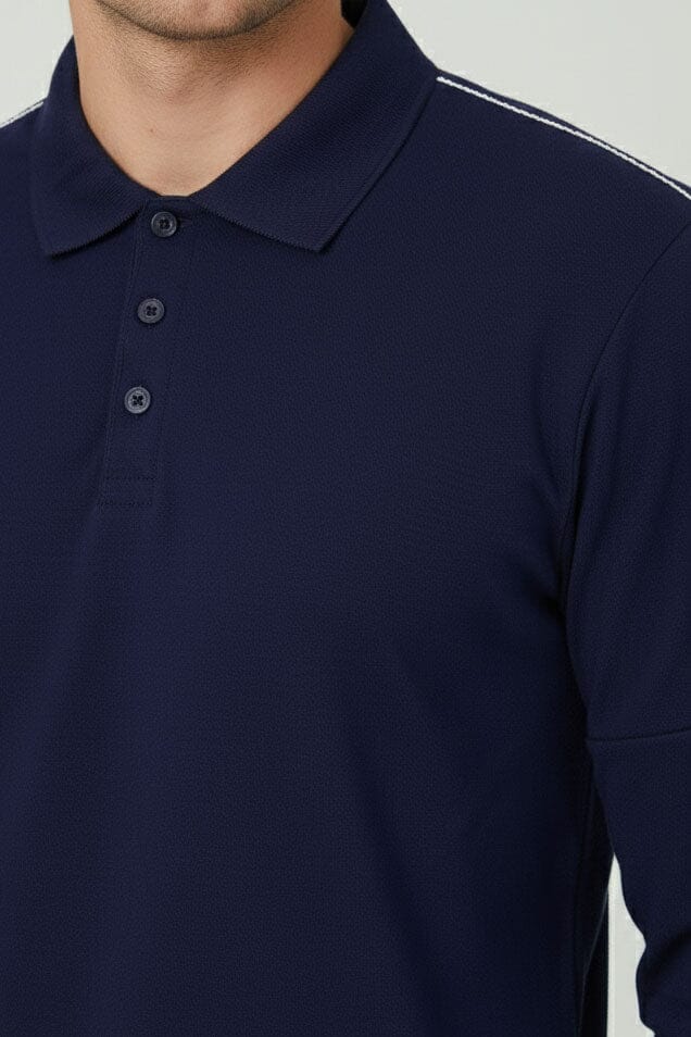 Men's Shoulder Piping Polo Shirt