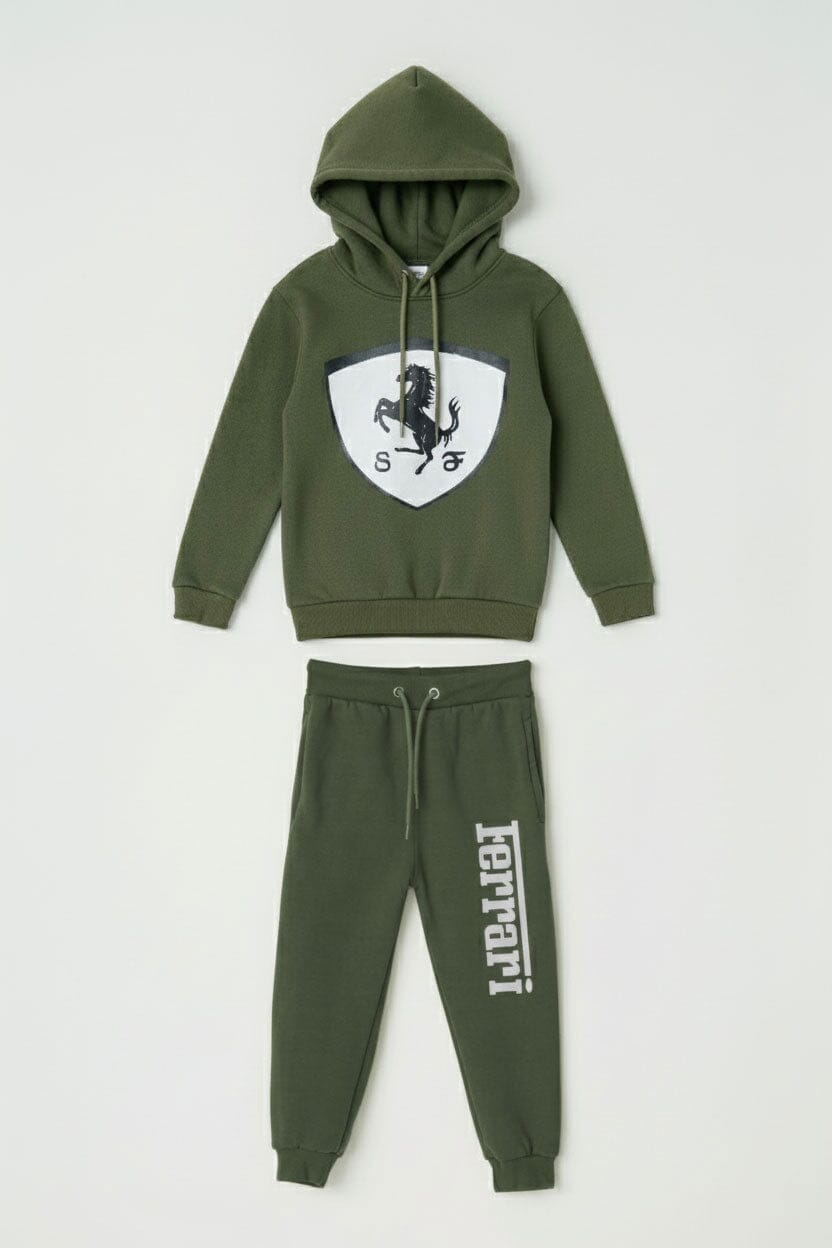 Boy's Logo Hooded Twin Set