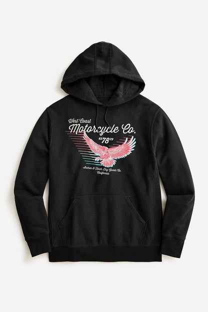 Archer & Finch Men's West Coast Printed Fleece Pullover Hoodie