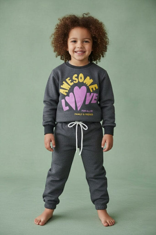 Tiny Teens Girl's Awesome Love Twin Set