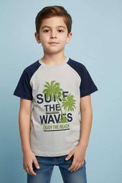 Style Republic Boy's Surf The Waves Tee Shirt