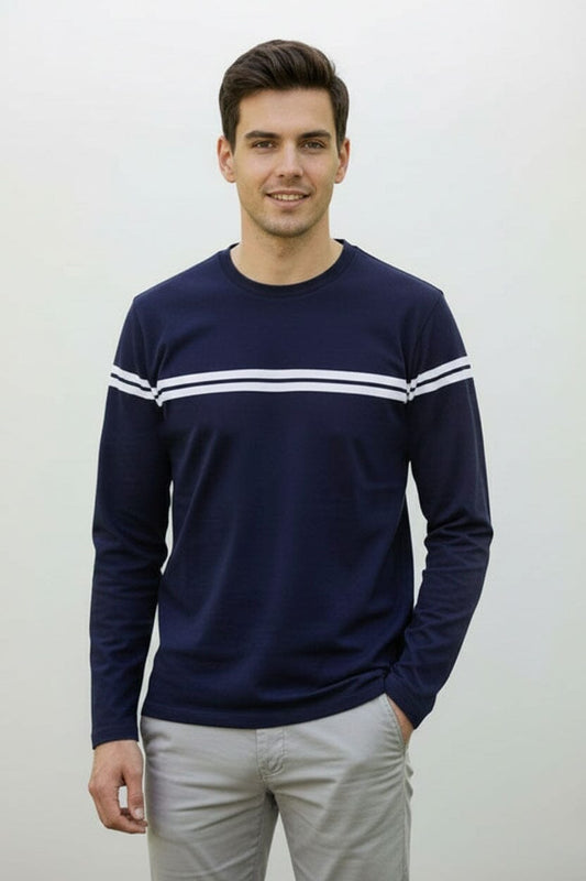 Men's Horizontal Striped Tee Shirt