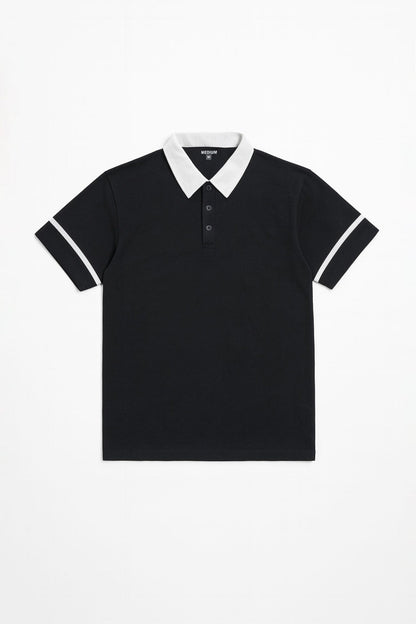 Men's Striped Sleeve Polo Shirt