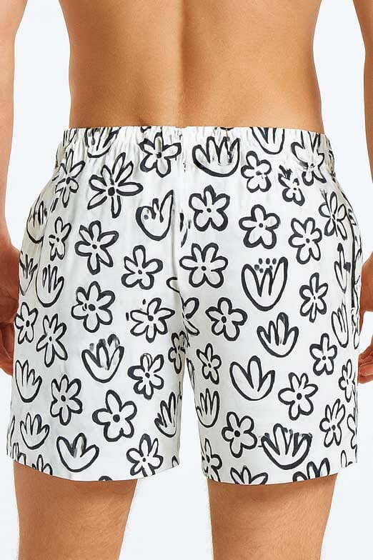 Men's Quick Dry Printed Activewear Swim Shorts