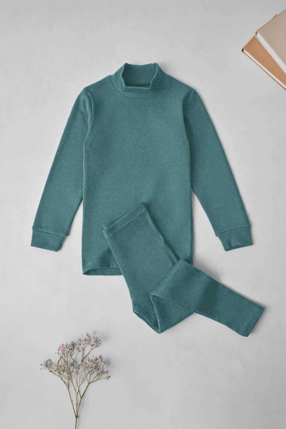 Cherrico Boy's Mock Neck Thermal Twin Set