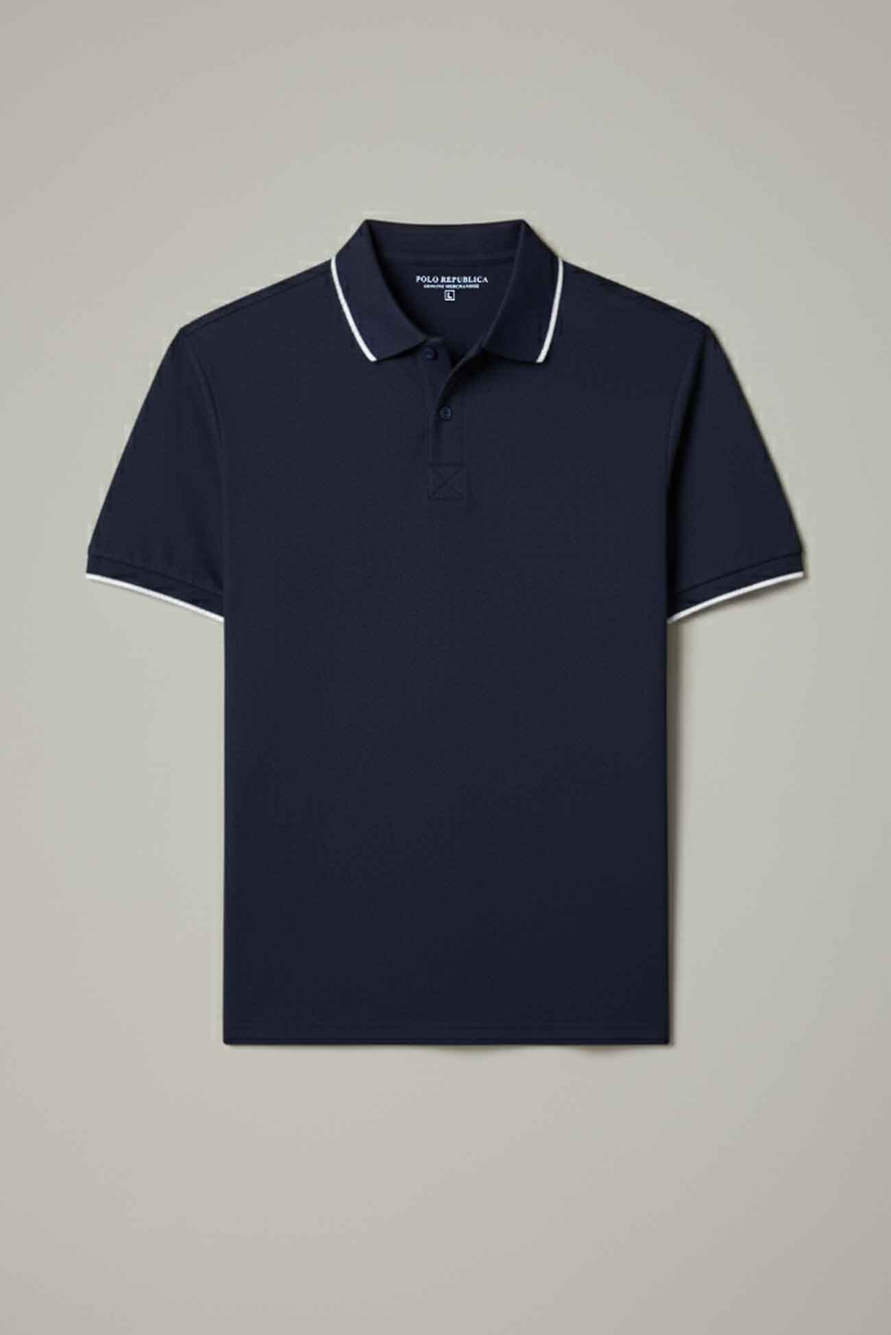 Polo Republica Men's Tipped Polo Shirt