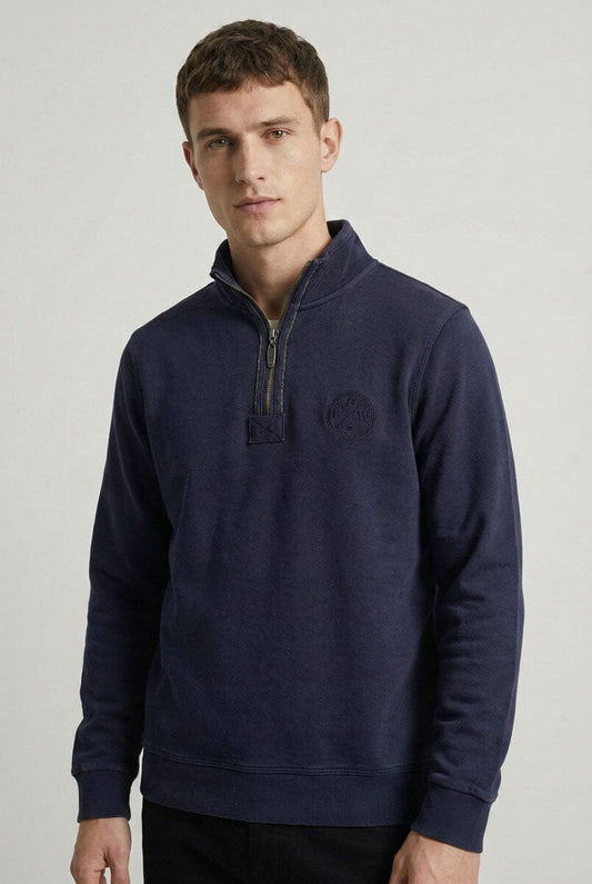 Men's Terry Quarter Zipper Sweatshirt
