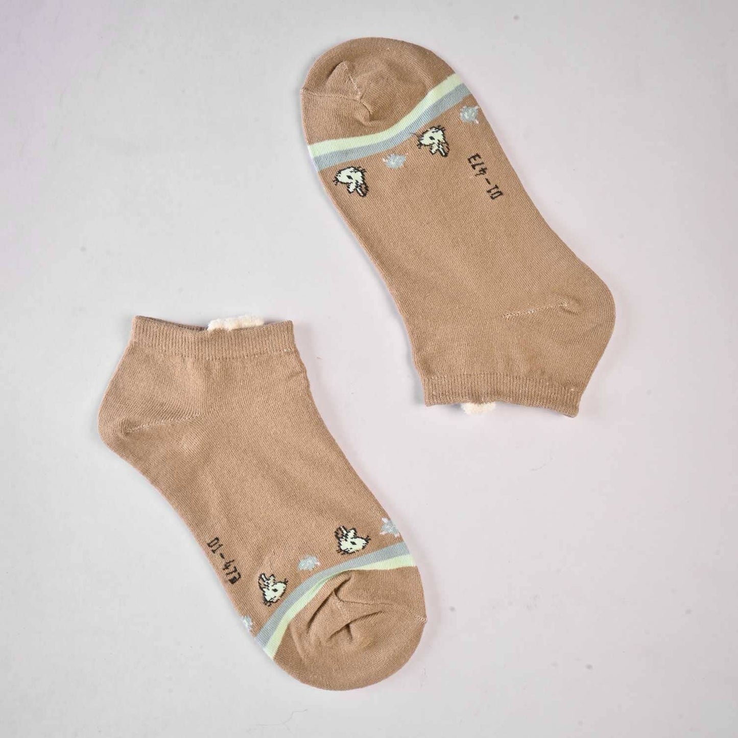 Well Women's Premium Anklet Socks Socks SRL Light Brown D5 EUR 35-40