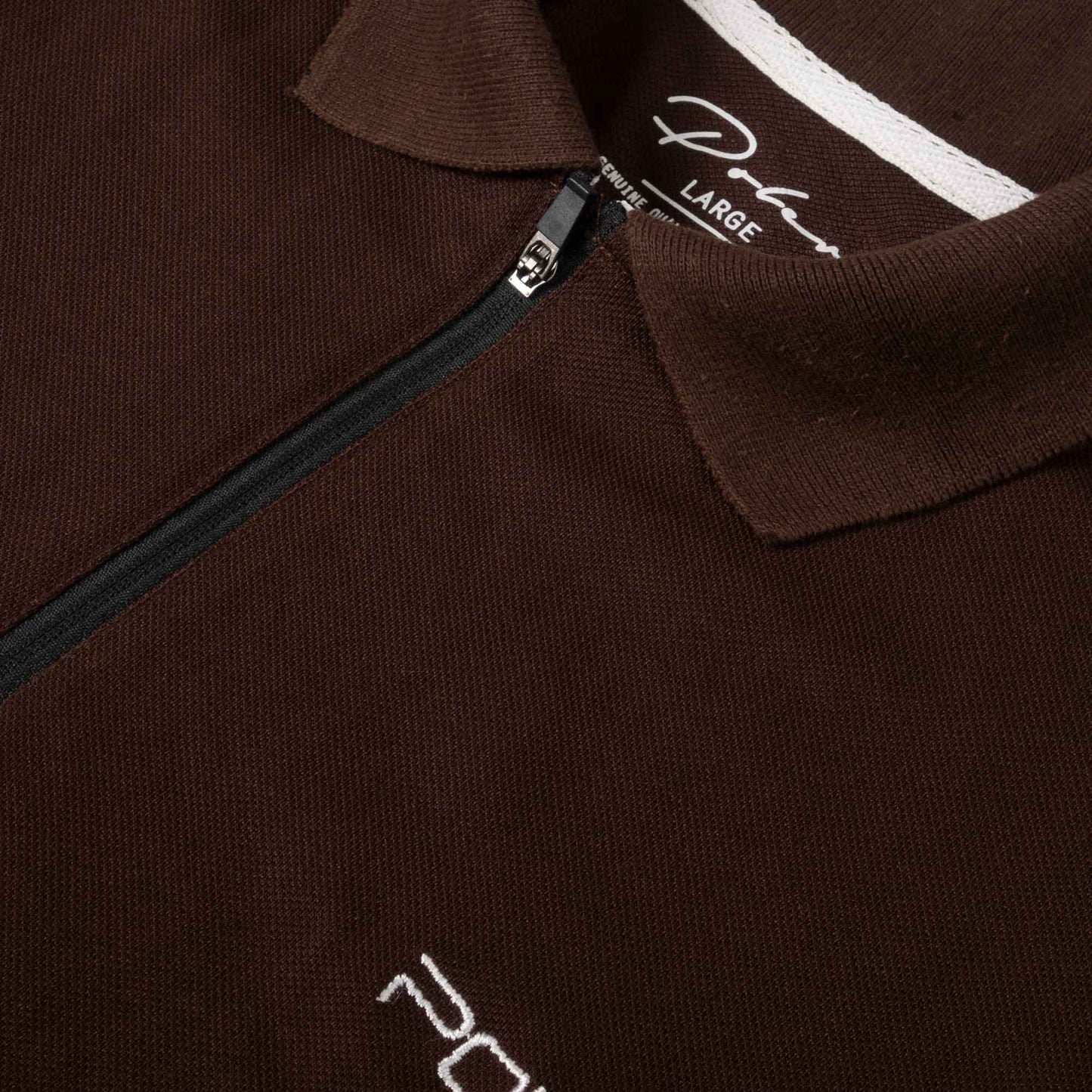 Poler Men's Quarter Zipper Poler Embroidered Polo Shirt Men's Polo Shirt IBT 
