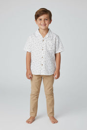 Styles Republic Boy's Floral Short Sleeve Casual Shirt