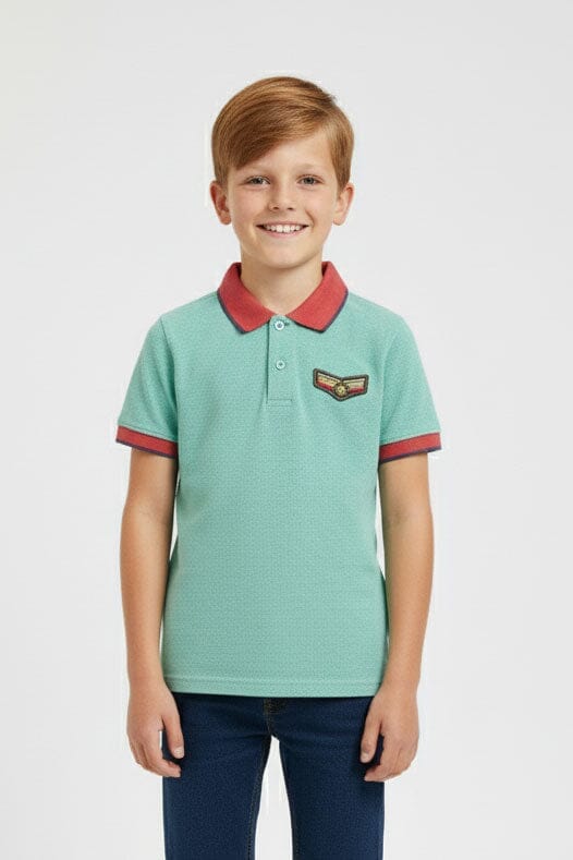 Styles Republic Boy's Military Polo Shirt