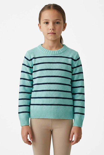 Yes Mom Girl's Shimmer Knitted Sweater